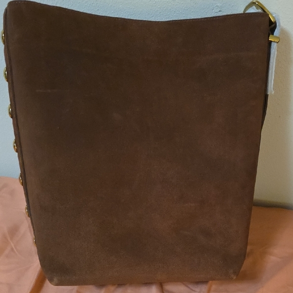 NWT Madewell Essentials Studded Suede Tote - Picture 2 of 12